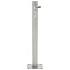 Garden Water Column Stainless Steel Round 25.5" - Silver