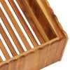 Garden Raised Bed 19.6"x19.6"x9.8" Solid Acacia Wood - Brown