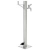 Garden Water Column Stainless Steel Round 25.5" - Silver