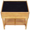 Raised Garden Planter 30.9"x23"x30.9" Solid Acacia Wood - Brown