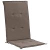 Garden Chair Cushions 2 pcs Taupe 47.2"x19.7"x1.2" - Grey