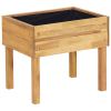 Raised Garden Planter 19.7"x15.7"x17.7" Solid Acacia Wood - Brown