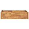 Garden Raised Bed 63"x23.6"x17.3" Solid Acacia Wood - Brown