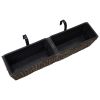 Garden Planters 2 pcs Water Hyacinth Brown - Brown