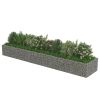 Gabion Raised Bed Galvanized Steel 177.2"x35.4"x19.7" - Silver