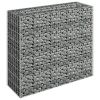 Gabion Raised Bed Galvanized Steel 35.4"x11.8"x35.4" - Silver