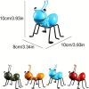 1pc Metal Ant Ornament Colorful Cute Insect For Hanging Wall Art Garden Lawn Home Decor Indoor Outdoor - Green