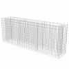 Gabion Raised Bed Galvanized Steel 106.3"x19.7"x39.4" - Silver