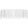 Gabion Raised Bed Galvanized Steel 35.4"x11.8"x11.8" - Silver