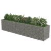 Gabion Raised Bed Galvanized Steel 177.2"x35.4"x39.4" - Silver