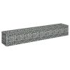 Gabion Raised Bed Galvanized Steel 70.9"x11.8"x11.8" - Silver