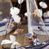 1pc Boat Shaped Decoration Craft - Boat - Starfish