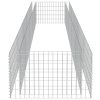 Gabion Raised Bed Galvanized Steel 177.2"x35.4"x19.7" - Silver