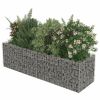 Gabion Raised Bed Galvanized Steel 70.9"x19.7"x19.7" - Silver