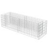 Gabion Raised Bed Galvanized Steel 70.9"x19.7"x19.7" - Silver