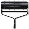 Black Garden Lawn Roller with 5 Aerator Bands 11.8" - Black