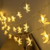 1 Roll Of Moon String Lights; Mini Star Fairy Lights For Patio Garden; Wedding Garden Decoration; Party Festival Lights; Ramadan Decorations Light - 2