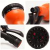 1pc Adjustable Garden Water Gun Sprinkler Hose Nozzle High Pressure Washer Car Wash Cleaning Tool Lawn Watering Sprinkler Spray Gun - Function Orange