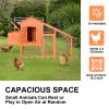 Wooden Chicken Coop;  Large Wooden Outdoor Hen Cage Hen House;  Outdoor Rabbit Hutch Large Bunny Cage;  Bunny Hutch with Ventilation Door;  Removable