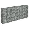 Gabion Raised Bed Galvanized Steel 70.9"x11.8"x35.4" - Silver