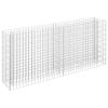 Gabion Raised Bed Galvanized Steel 70.9"x11.8"x35.4" - Silver