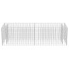 Gabion Raised Bed Galvanized Steel 70.9"x19.7"x19.7" - Silver