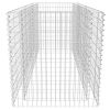 Gabion Raised Bed Steel 70.9"x35.4"x39.4" Silver - Silver