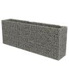 Gabion Raised Bed Galvanized Steel 106.3"x19.7"x39.4" - Silver