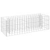 Gabion Raised Bed Galvanized Steel 35.4"x11.8"x11.8" - Silver