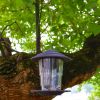 Outdoor garden hanging hummingbird feeder; retractable hummingbird feeder; bird feeder - Brown-2