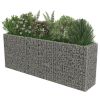 Gabion Raised Bed Galvanized Steel 106.3"x19.7"x39.4" - Silver