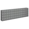 Gabion Raised Bed Galvanized Steel 106.3"x11.8"x35.4" - Silver