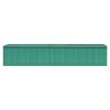 Garden Shed Green 101.2"x389.8"x71.3" Galvanized steel - Green