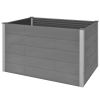 Garden Raised Bed WPC 59.1"x39.4"x35.8" Gray - Grey