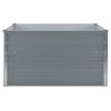 Raised Garden Bed 39.4"x39.4"x17.7" Galvanized Steel Gray - Grey