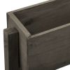 Garden Folding Planter Gray 23.6"x5.5"x29.5" Solid Firwood - Grey