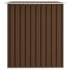 Garden Storage Shed Brown 101.2"x80.7"x70.1" Steel - Brown