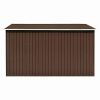 Garden Shed 101.2"x117.3"x70.1" Metal Brown - Brown