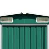 Garden Shed 101.2"x117.3"x70.1" Metal Green - Green