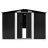 Garden Shed Anthracite 101.2"x306.7"x71.3" Galvanized steel - Anthracite