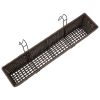 Balcony Hanging Rattan Planter Set 30 inch 2 pcs Brown - Brown