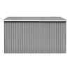 Garden Shed 101.2"x117.3"x70.1" Metal Gray - Grey