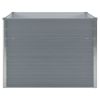 Raised Garden Bed 39.4"x39.4"x30.3" Galvanized Steel Gray - Grey