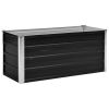 Garden Raised Bed Anthracite 39.4"x15.7"x17.7" Galvanized Steel - Anthracite