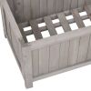 Garden Trellis Planter Gray 27.6"x11.8"x53.1" Solid Firwood - Grey