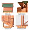 Wooden Chicken Coop;  Large Wooden Outdoor Hen Cage Hen House;  Outdoor Rabbit Hutch Large Bunny Cage;  Bunny Hutch with Ventilation Door;  Removable