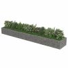 Gabion Raised Bed Galvanized Steel 212.6"x35.4"x19.7" - Silver