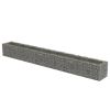 Gabion Raised Bed Galvanized Steel 177.2"x19.7"x19.7" - Silver