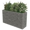 Gabion Raised Bed Galvanized Steel 70.9"x19.7"x39.4" - Silver