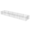 Gabion Raised Bed Galvanized Steel 177.2"x35.4"x19.7" - Silver